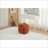 Ottoman Modern Knot Design for Living Room, Bedroom, Next to Sofa | Orange | Chenille-1116199073