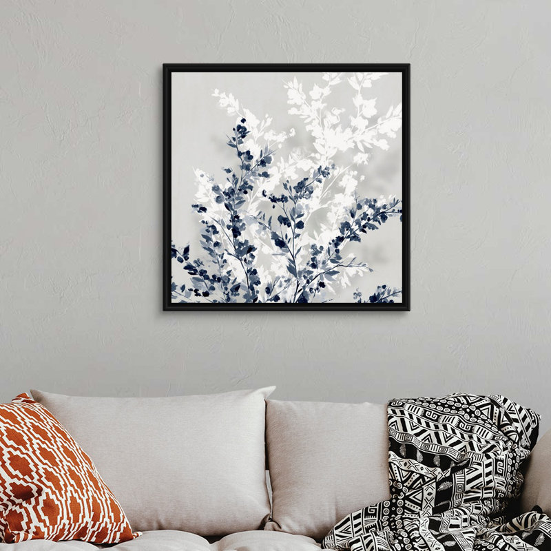 «Where Will We Be This Spring II», art mural sur toile, Toile avec cadre noir, H 32 po x l 32 po