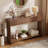 Angela Wood Console Table, Entryway Table & Sofa Table, 31.1" Tall Entry Table for Small Spaces 47.2" L × 11.8" W × 31.1" H