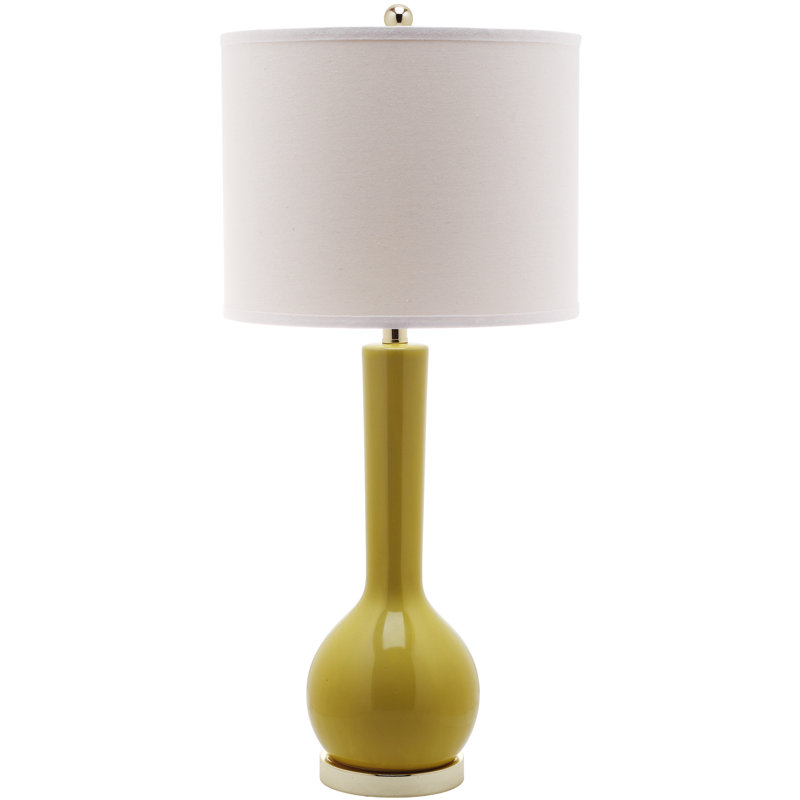 Mcnally Ceramic Table Lamp, Mustard Yellow
