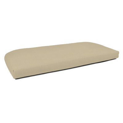 Coussin de banc décontracté en osier pour l'extérieur, résistant à l'eau et à la décoloration Sunbrella