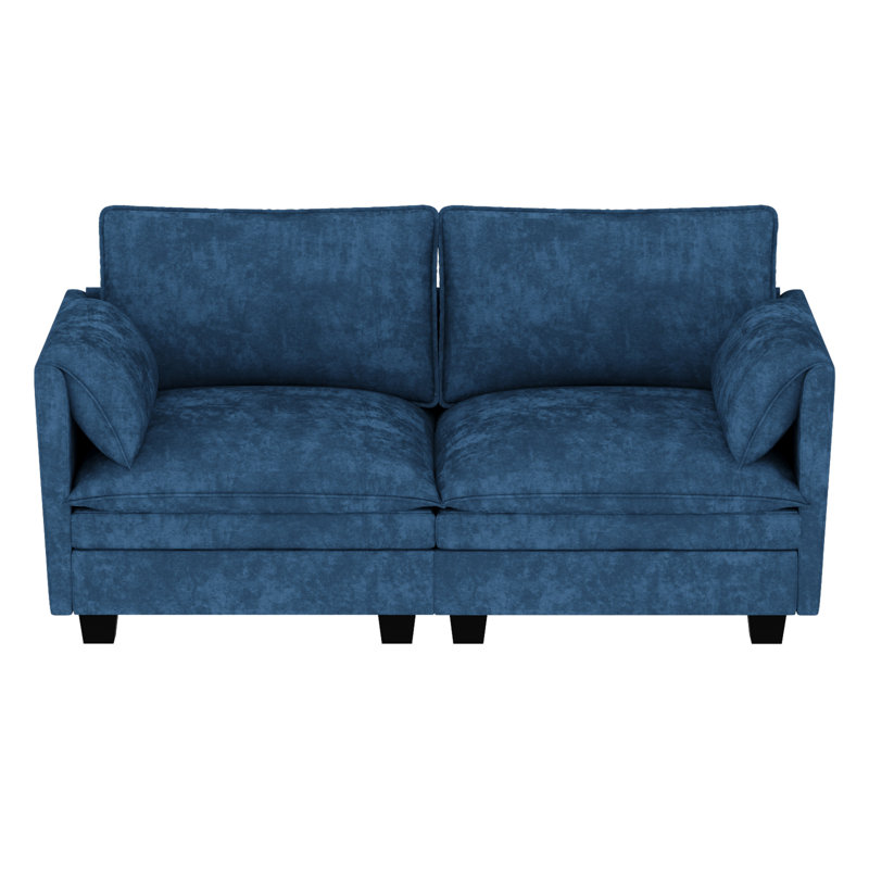 74.27'' Loveseat Sofa, Blue