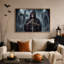 «Grim Reaper with Sword and Rosary In Gothic Halloween», art mural sur toile-1370760227