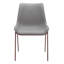 Chaise d'appoint en polyuréthane gris Stonec chiffre