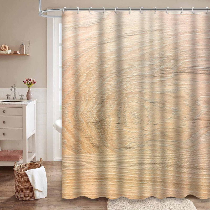 Surface en bois clair clair naturel et rustique avec 12 crochets, L 72 po x l 84 po