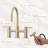 Bridge Kitchen Faucet with Pull Out Side Sprayer-84463492