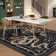 Palos Vintage Washable Snake Black Area Rugs For Living Room Bedroom Indoor Low Pile Serpent Rug for Dining Room Carpet