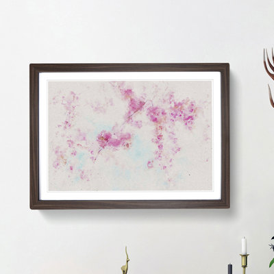 Pink Cherry Blossom Tree in Spring - Framed Print