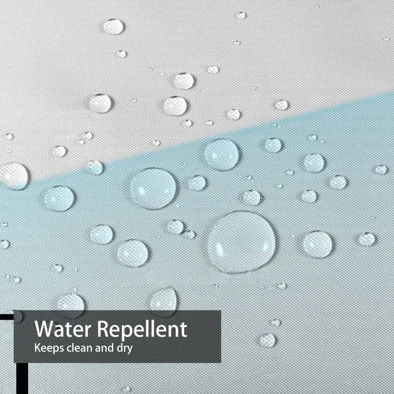 Rideau de douche bleu imperméable, rideaux de douche pour la salle de bain avec 12 crochets, 72" L x 84" W