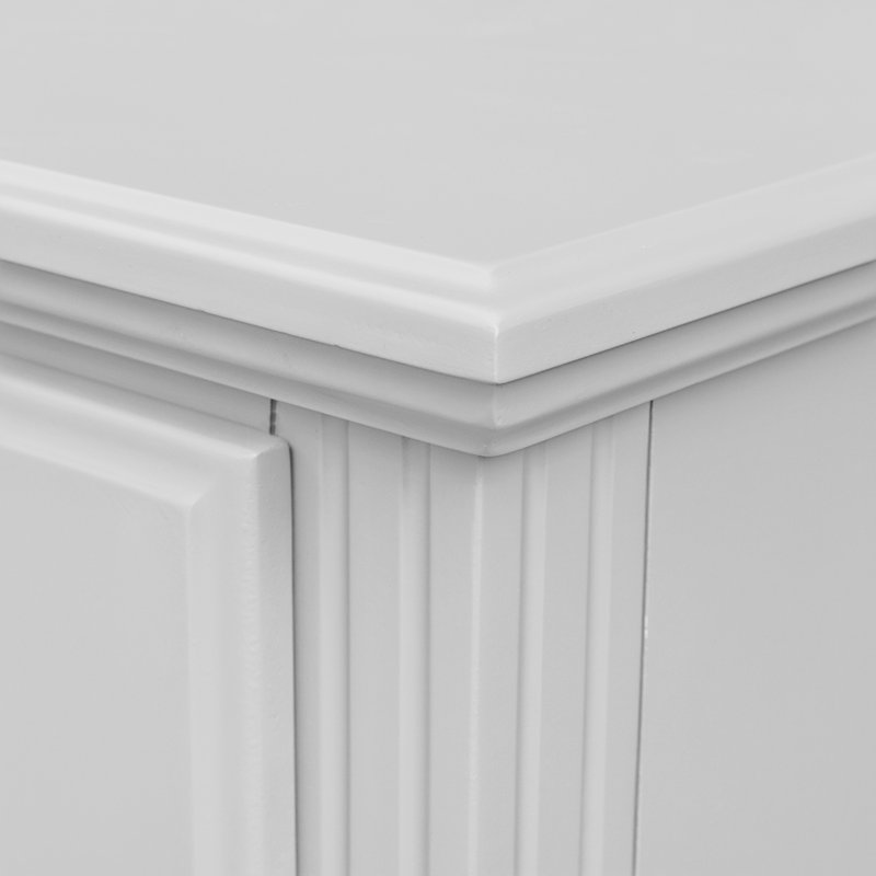 Abacoa Eoin Single Drawer Nightstand, White