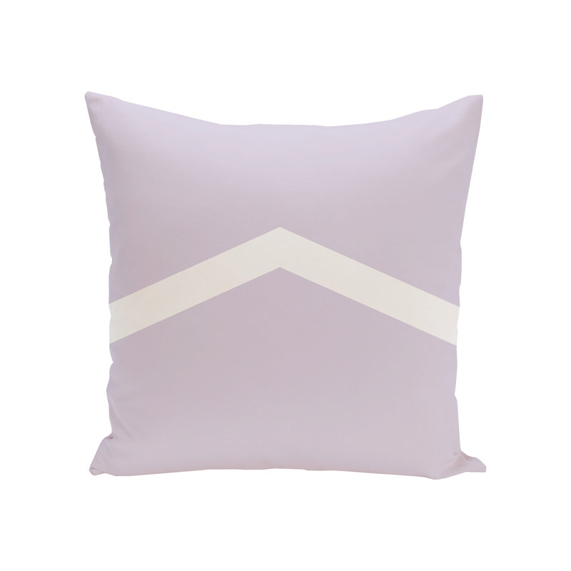 Housse et insert de coussin géométrique carré, 18 po x 18 po, Lilas