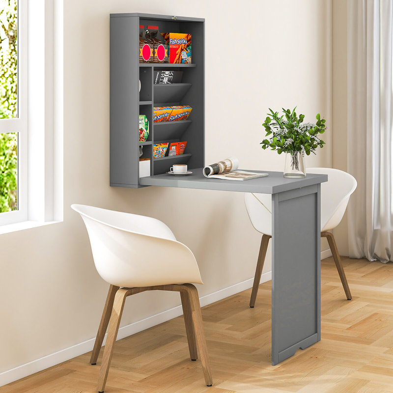 Bureau flottant Camlyn, Gris