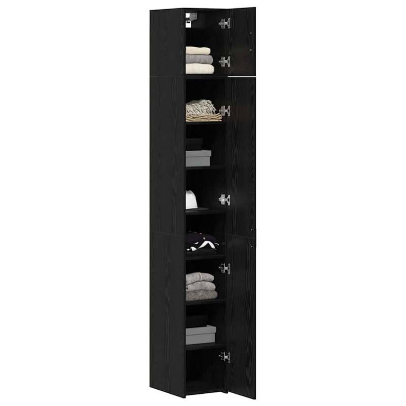 30cm Sideboard, Black Oak