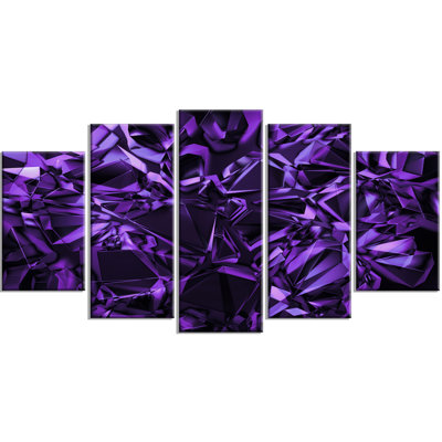 « purple crystal texture design », impression à multiples images sur toile