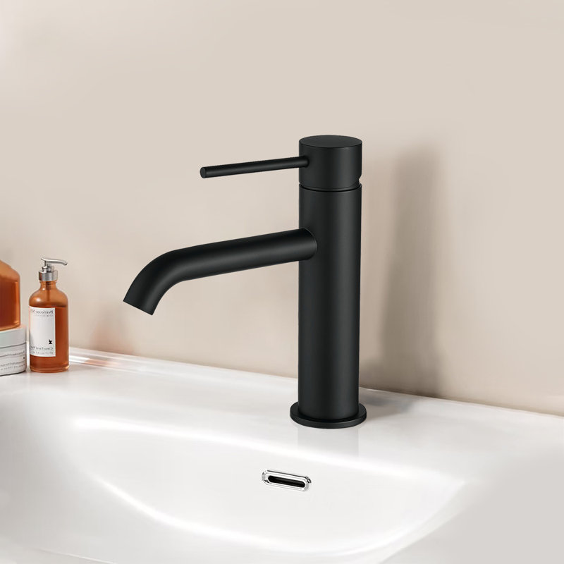 Robinet de salle de bain, Noir mat
