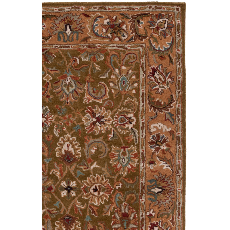 Mcauliffe Classic Hand Tufted Wool Oriental Rug, Rectangle 7'6" x 9'6"