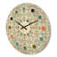 Horloge murale en bois à motif floral IV-63891766