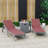 Outdoor Aluminum Chaise Lounge Armchair with Fire Pit Side Table-88151445