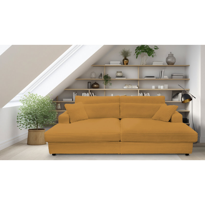 Rishabh Sleeper Sofa, Yellow