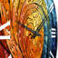 Courtni - Horloge murale abstraite-2073476442