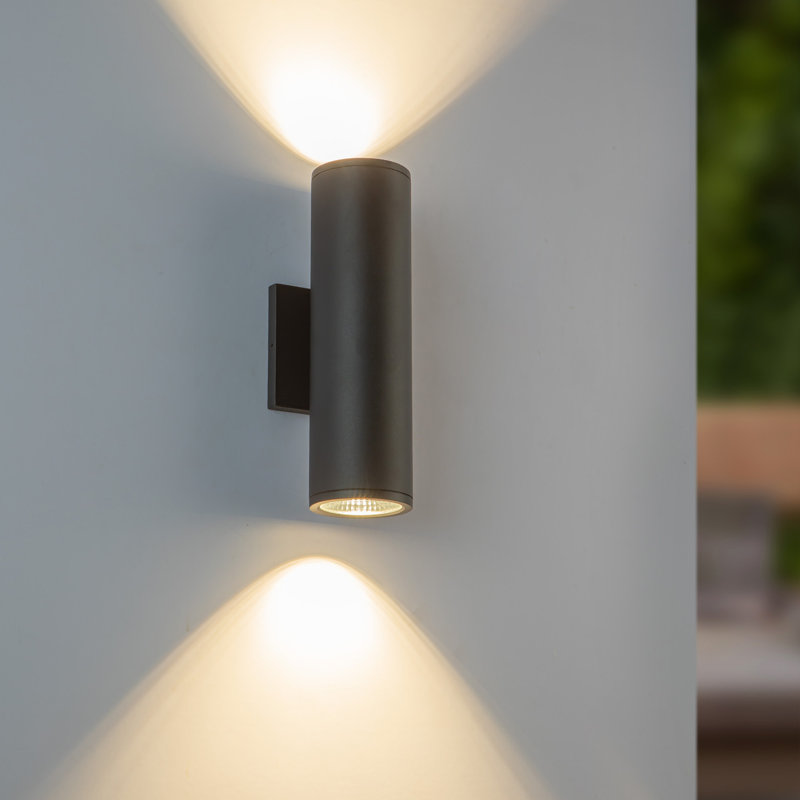 Nordic 2 - Light LED Flush Mounted Sconce, White, 8" H x 4.63" W x 3.38" D, 16 W