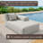 Patio Left-Arm Chaise Lounge Sofa – Single Modular Outdoor Sectional with Water-Resistant Cushions-1142980186