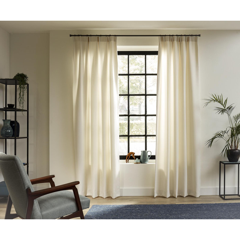 Single Curtain Rod, 1.10" H x 63.00" W x 2.00" D