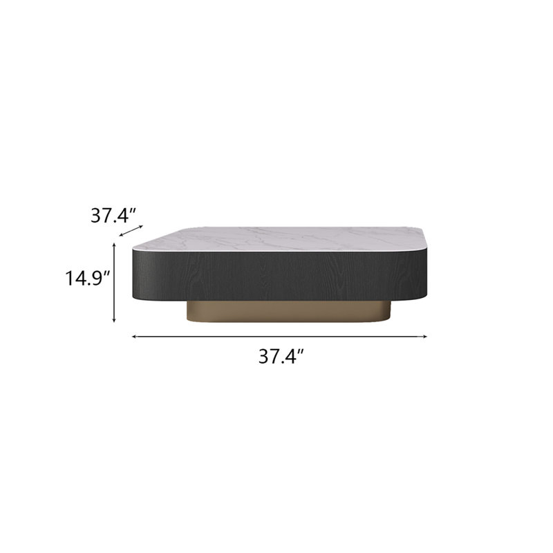 Table basse à piédestal avec rangement Bournemouth