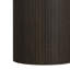 Adelyte Round End Table With White Faux Marble Top And Base In Dark Brown