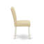 L'ensemble de mobilier de salle à manger 5 pièces comprend une table de salle à manger rectangulaire avec Dropleaf et 4 chaises rembourrées en tissu beige clair, 36 x 54 pouces, blanc lin-1370754040-1370754047-1370754046
