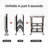 Origami Foldaway Rolling Kitchen Cart Steel Top-154049182