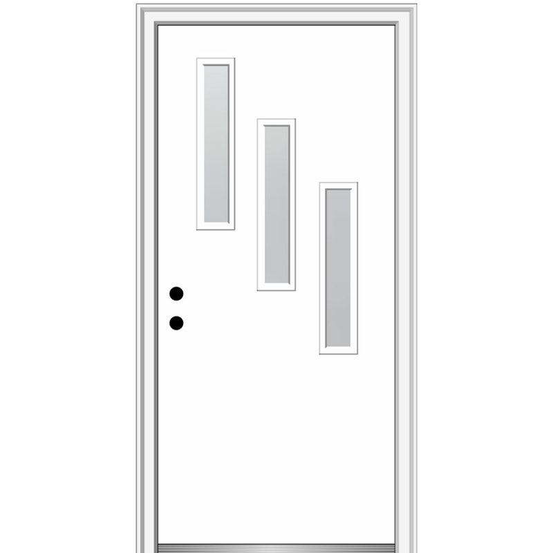 Porte d'entrée prémontée Spotlight, Droite / vers l'intérieur, H 81,75 po x l 31,5 po x P 6,56 po