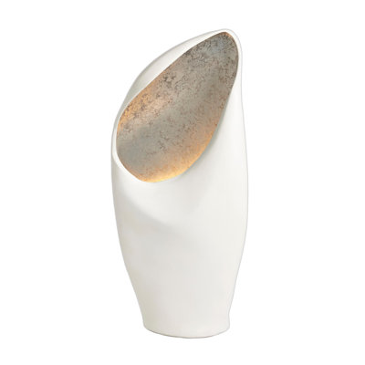 Capot de lampe blanc avec feuille