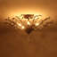 5-Light Crystal Sputnik Leaf Semi Flush Chandelier-1350559162