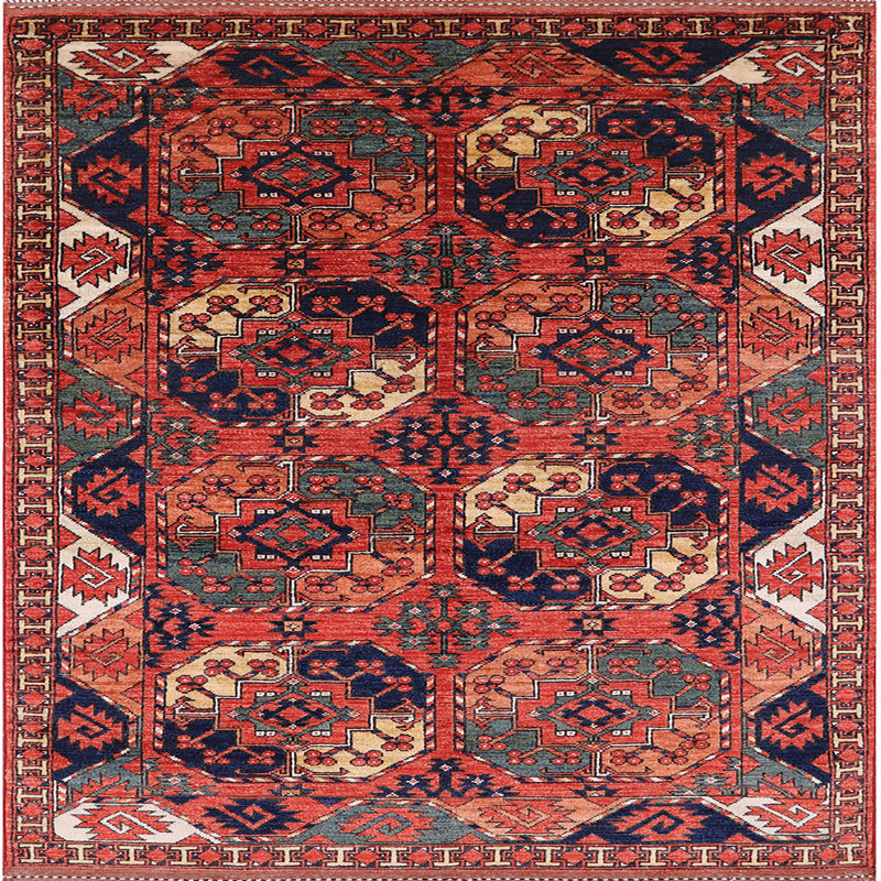 Southwestern Indoor Rug, Square 6'