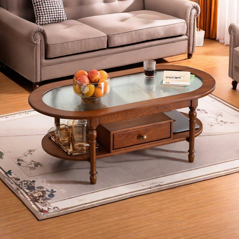 Retro Solid Wood Coffee Table