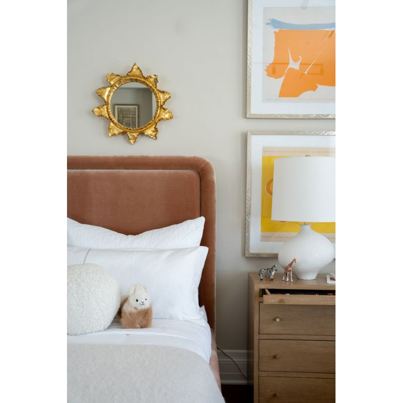 Lit tapissier standard Karlin, Lit simple, Brun