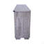 Meuble télé 65,3 po avec bandes lumineuses à DEL et porte de grange en fer avec bande décorative en Y de style campagnard gris-1388636598