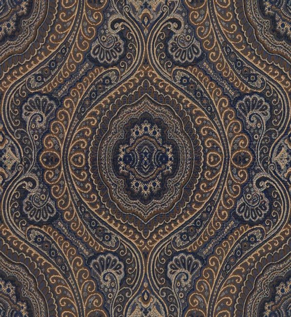 Guaranteed in Stock Fabric, Blue/Beige/Brown
