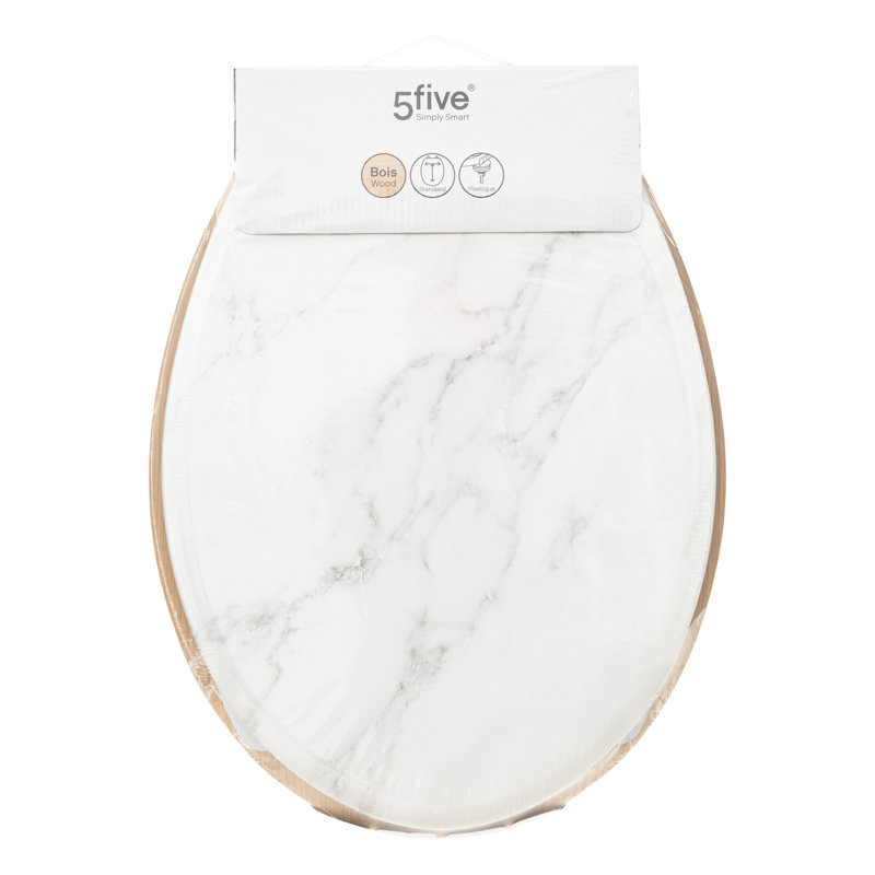 Soft Close Elongated Standard Toilet Seat, White