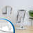Mount-It! Universal Tablet Countertop Stand with Tilt for 9.7" to 13.1" Tablets, White