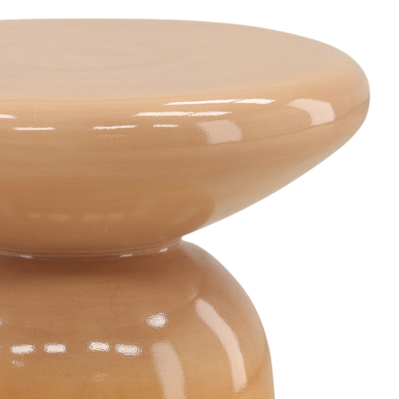 Table d'appoint ronde 16,6 po Marcellus, Dégradé orange