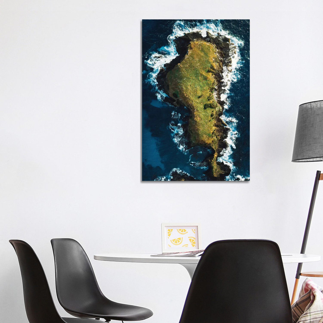 Rocky Island Coastal Aerial by James Vodicka - Wrapped Canvas Gallery-Wrapped Canvas Giclée