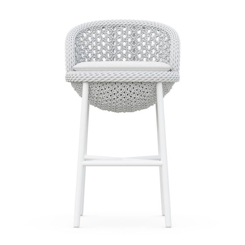 Montauk Patio Bar Stool with Cushion, 32.67" H