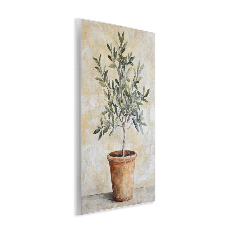Plaque murale House Plant in Terracotta, design par Petal Prints Design, 19 x 13