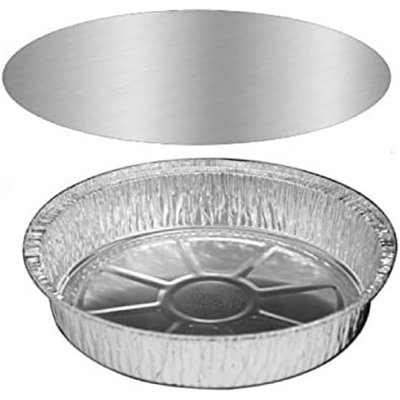 Disposable 9” Aluminum Foil Round Pans with Board Lids