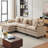 112.2" Sectional Cloud Couch, Modular Sectional Couches Sofa-1259273892