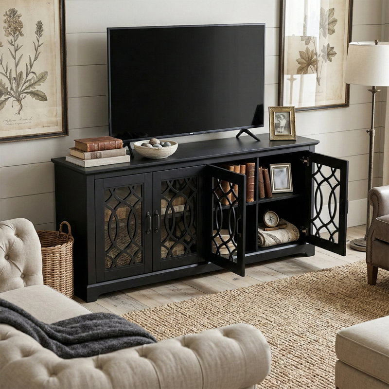 Eleana TV Stand for TVs up to 75", Black