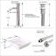 Meuble-lavabo de salle de bain 16,5 po
