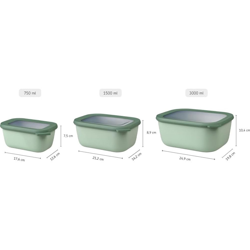 Food On The Go Food Storage Container, Green
